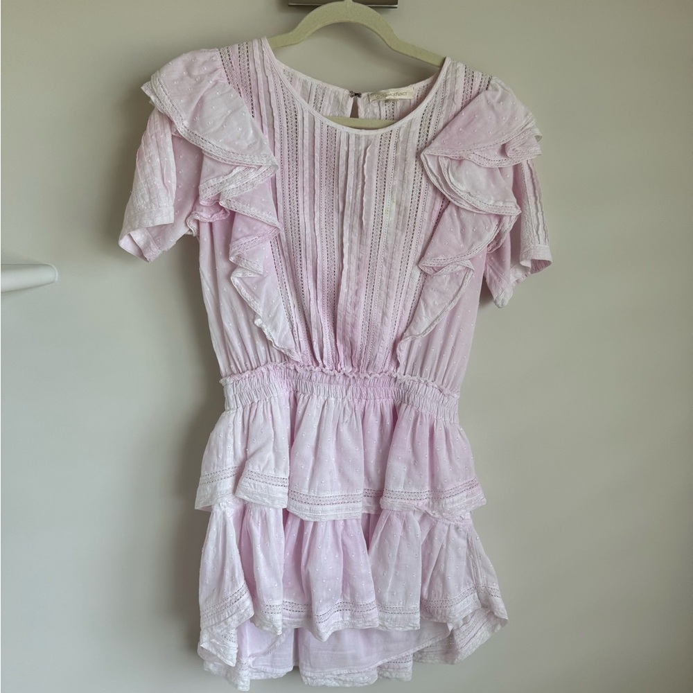 LoveShackFancy Natasha Dress in Pink